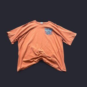 Orange biker tee